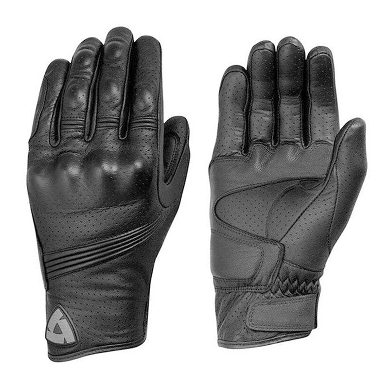 Leather Touchscreen Motorcycle Gloves - Warm & Durable