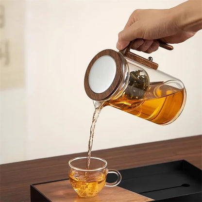 Forever Shop° Glass Teapot: Automatic Water Separation Glass Teapot