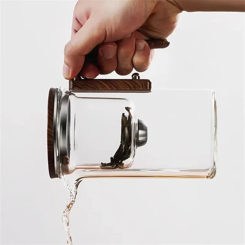 Forever Shop° Glass Teapot: Automatic Water Separation Glass Teapot