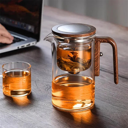 Forever Shop° Glass Teapot: Automatic Water Separation Glass Teapot